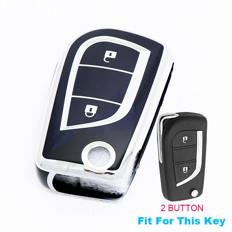 2/3/4 Buttons for Toyota Auris Corolla Reiz Avensis Verso Yaris Aygo Rav4 Scion TC IM TPU Car Key Case Cover Remote Shell Fob