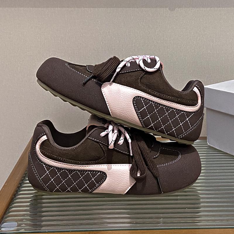 

инс корейская версия новых кроссовок Форрест Гамп женские весенние студенческие спортивные беговые кроссовки повседневная обувь цвет дофамина 40 коричневый