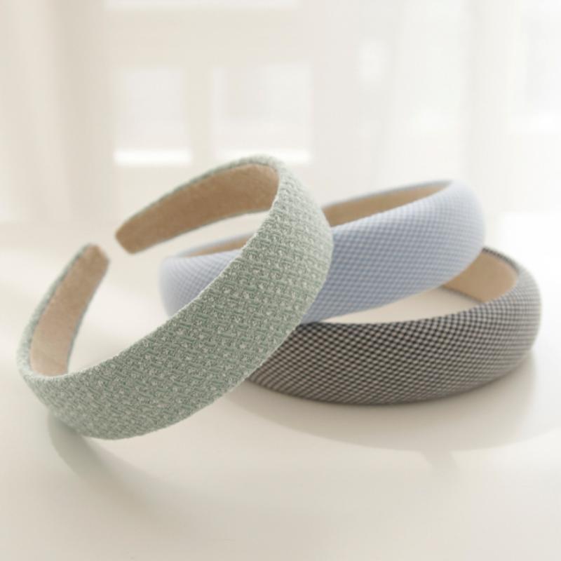 

J.Lauren Твидовая пастельно-зеленая летняя повязка для волос H0830 single type