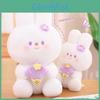 Sweet Bunny Plush Toy For Girls Cute Pillow Stuffed Animal Gift For Valentine's Day