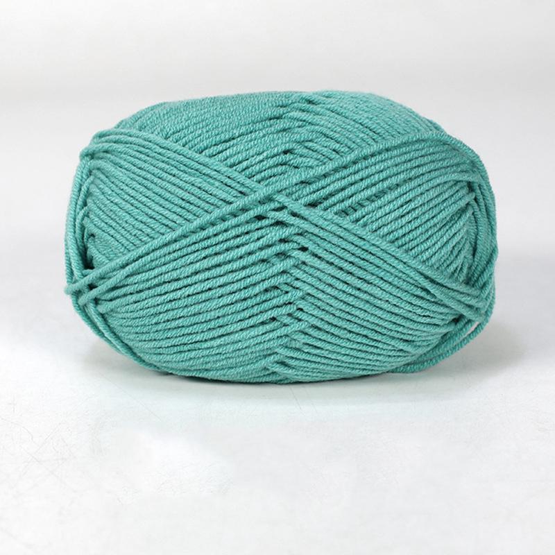 Milk Cotton Yarn 4 Strand Combed Fiber Milk Cotton Medium Fine Yarn Handmade Knitted Sweater Scarf DIY Material Bag