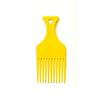 Colorful Anti-Static Plastic Hair Comb Set for Salon & Men's Styling, Including Fork Comb and Hairpin.