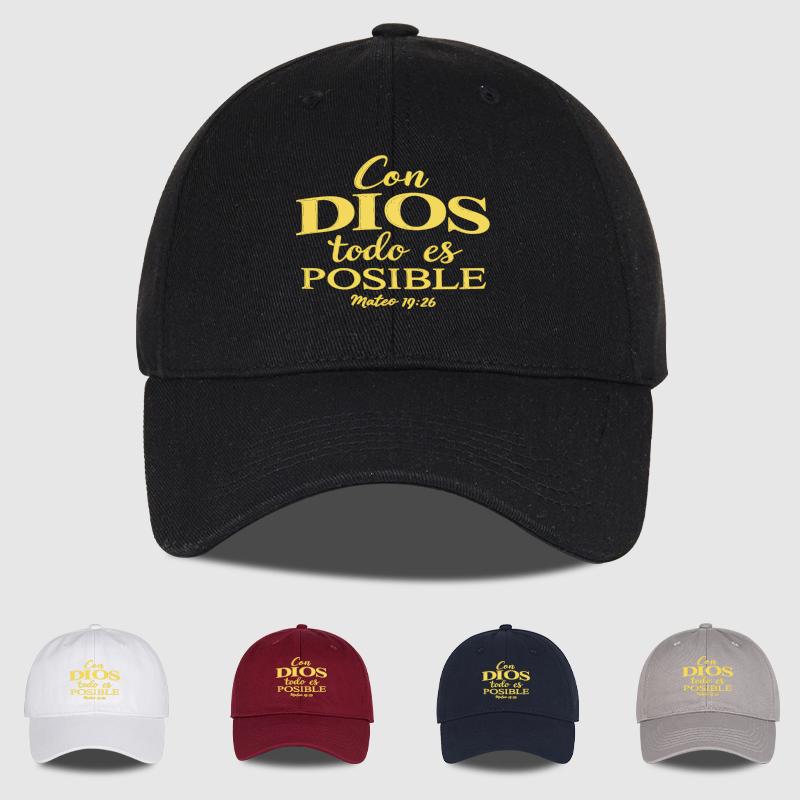 MLFO DIOS Printed SoftTop Baseball Cap Breathable Minimalist RetroChic Unisex Daily Commute Outdoor Hiking Holiday Gift