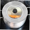 DECHOUS Pot Lid, Stainless Steel Rimmed Clear Pot Lid, Multipurpose Overflow Prevention Pot Lid (24-30cm), Frying Pan Lid, Stirring Pot Lid, Bacon Gre