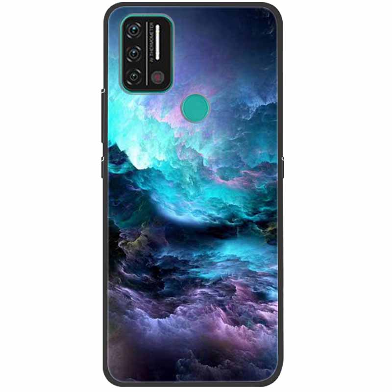 Weiche bedruckte Hülle für Umidigi A9 Pro Hülle Silikon Schutzhülle Schwarze Hüllen für Umidigi A7 Pro Niedliche Katze A9Pro A 9 A7Pro