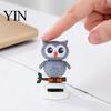 Solar Shaking Head Toy Funny Dancing Duck Toys, Creative Fun Swinging Stable Base Car Ornament Owl Decorations Desktop Ornaments Interior Cute