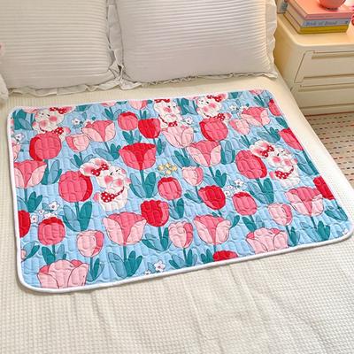 Diaper Pad Waterproof Anti-slip Back Reusable Cartoon Printing Leak-Proof Menstrual Period Bed Pad Postpartum Women Urine Mattress Bed Underpads