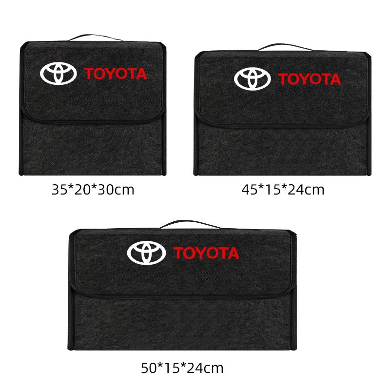 Car Trunk Storage Box Foldable Felt Car Organizer Stowing Tidying Box For Toyota Corolla Camry rav4 Yaris hilux prius PRODA