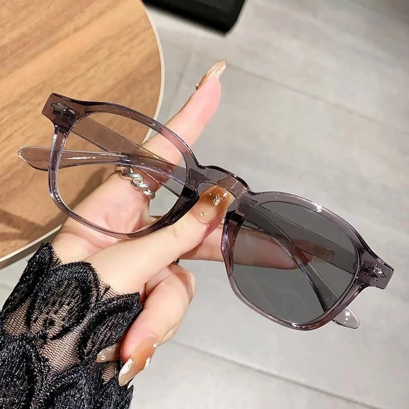 New Fashionable Hd Box Women'S Reading Glasses Retro Neutral Cycling High Quality Anti Blue Light Presbyopia Glasses