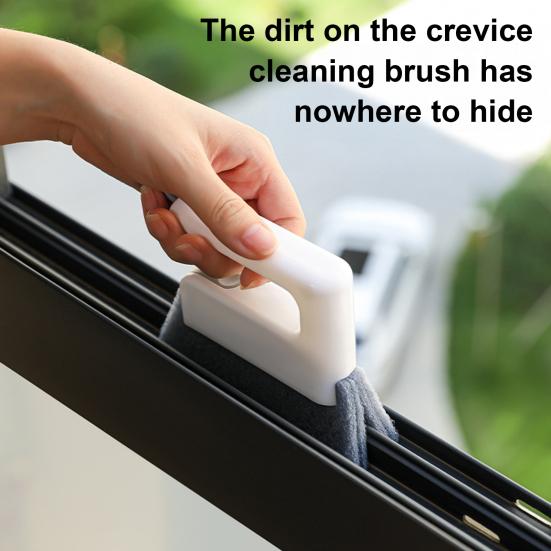 

1/3 шт. Щетка для чистки Гибкая щетина Эргономичная ручка Щетка для чистки щелей Двусторонняя конструкция белый