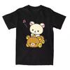 Car Drive Rilakkuma T-Shirt for Men Women Hipster Cotton Tee Shirt O Neck Short Sleeve T Shirt Plus Size Clothing