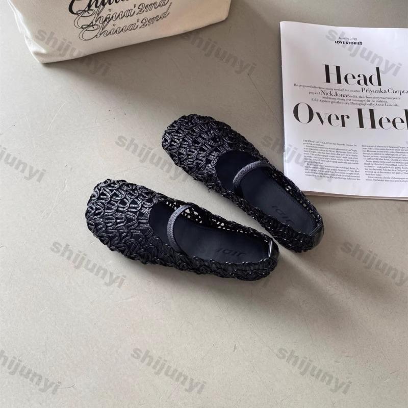 Mode Damen Sandalen 2025 Sommer Neu Mesh Atmungsaktiv Slipper Lässige Flache Schuhe Leicht Bequem Mode Luxus Mary Jane Schuhe