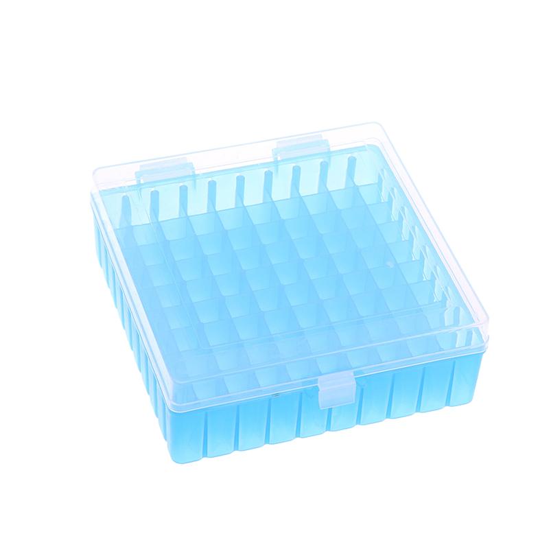 Πλαστική Εργαστηριακή Θήκη Σωλήνων 100 Οπών Ράφι Χρήση Για Σωλήνα Κρυοσυντήρησης 2ml 1.5ml 1.8ml Με Καπάκι Σύνδεσης