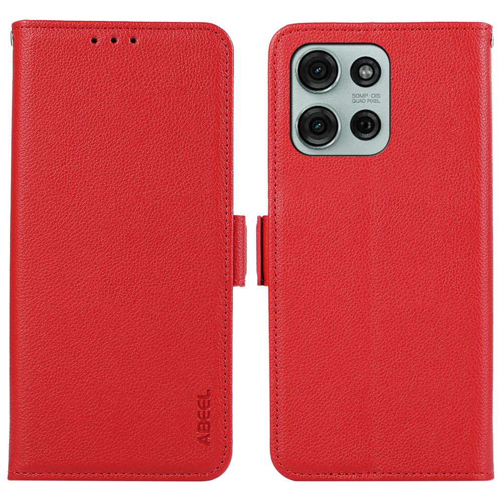 For Motorola Moto G75 5G Case Litchi Texture Leather RFID Blocking Phone Cover