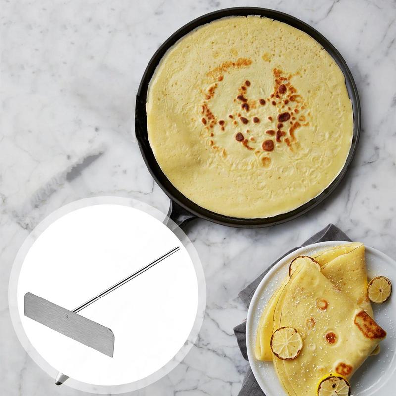 Professional Griddle Spatulas Set Sturdy Safe Crepe Spreader Tool Detachable Grip Efficient Pancake Flipper For Home And