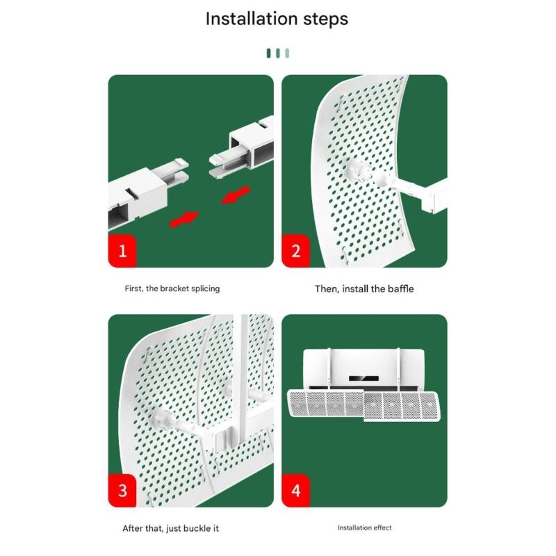 Adjustable Air Conditioning Deflection Anti Direct Blowing Split Wind Direction Register Shield Change Wind Direction
