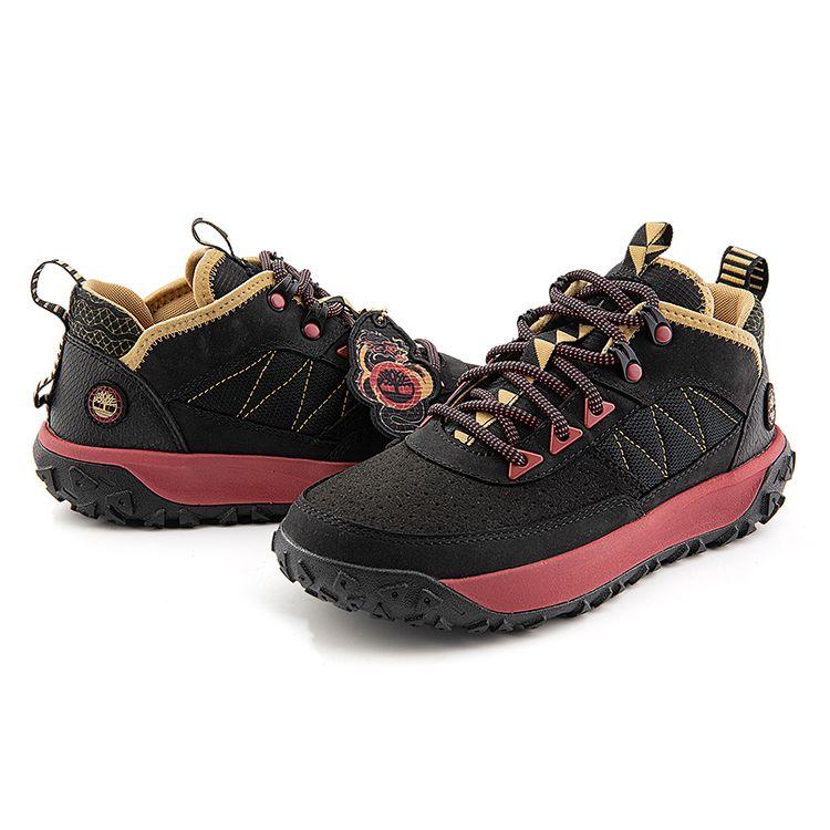 Timberland Comfortable Durable Waterproof Low-Top Outdoor Hiking Shoes Women Hiking Shoes Black A646ZW