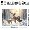 1Pcs Winter Forest Snow Deer Decoration Background Winter Backdrop For Photo Studio Photo Booth Party