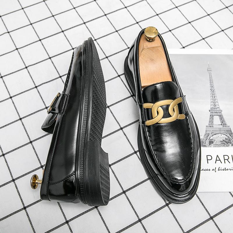 

Модная универсальная мужская повседневная обувь, обувь для прогулок на открытом воздухе, мужская обувь, свадебные туфли, мужские люксовые брендовые стильные клубные туфли для мужчин 45 чёрный