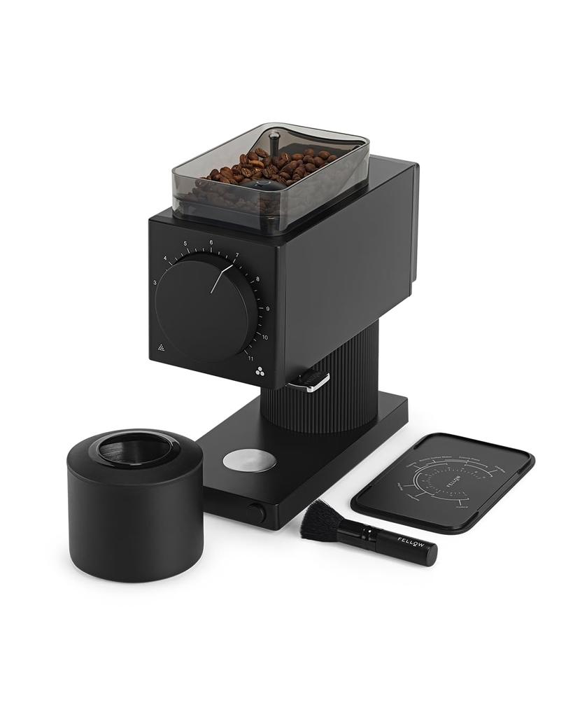 Fellow Ode Brew Grinder Gen2 Electric Coffee Grinder with Flat PSE Warranty Blades, Second-Generation Model, Certified, 2-Year Manufacturer's (Black)