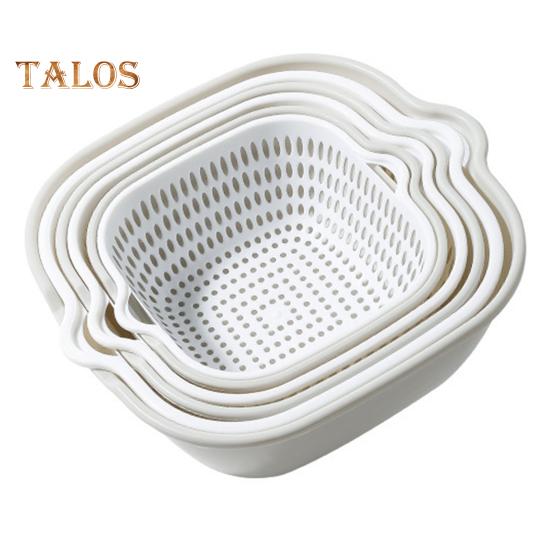 

8 шт. кухонная сливная чаша, полая, быстрый дренаж с маленькими ушками, сливная корзина, сито для мытья фруктового салата, сито для хранения овощей белый