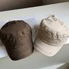 Korean Style Distressed Ripped Black Baseball Cap for Women, Oversized, Extra Deep, Wide Brim, Face-slimming, Vintage, Versatile, Duckbill Cap