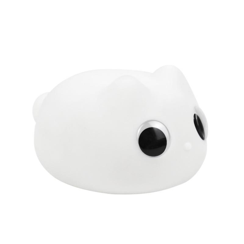 Pat Silicone Small Night Light Bedroom Sleeping Woman Birthday Gift Usb Charging
