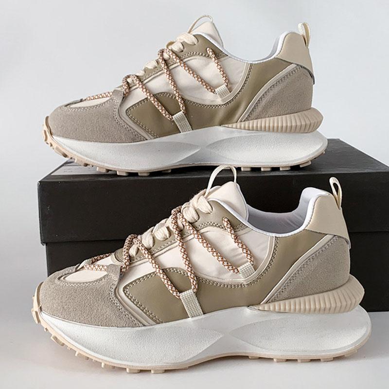 

Модные дышащие женские кроссовки, соответствующие цветам, новинка 2023 года, повседневная дизайнерская дизайнерская обувь на платформе для бега, уютная женская обувь, весна-осень 44 Men хаки