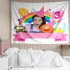 Ms.-Rachel Print Tapestry, Backdrop, Easy Setup, Ideal for Bedroom, Office & Living Room, with Aesthetic Wall Hanging Decor.