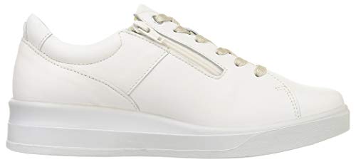 SPORTH SP9001 Women's Wide Walking Shoes, White, Size 23.5 Cm, 4E