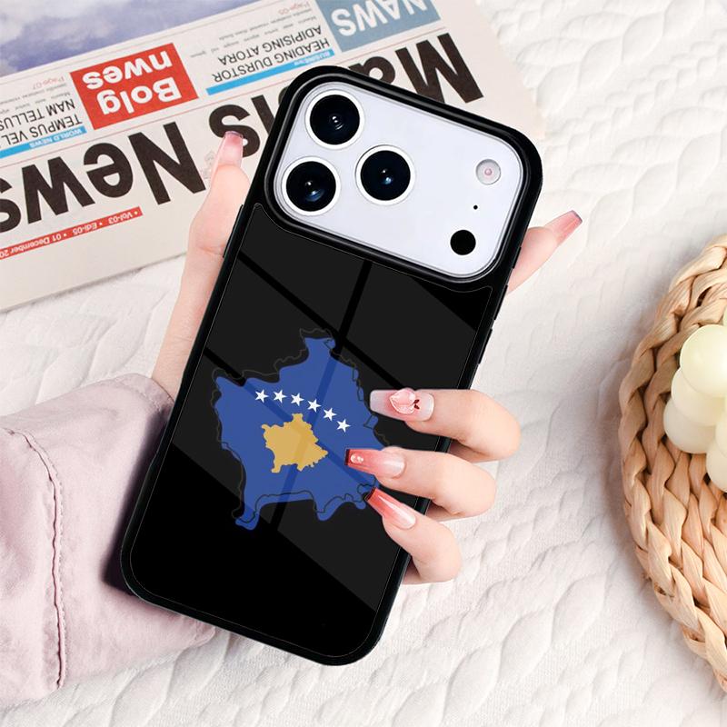 Kosovo Nationalflagge Handyhülle Für IPhone 17 16e 15 14 13 12 11 Pro Max Air Mini Weiche Schutzhülle