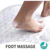 Bath Mat,non-slip Anti-mould Shower Mat,bathtub Mat With Suction Cup And Drain Holes,machine Washable,100 X 40cm Clear2pcs