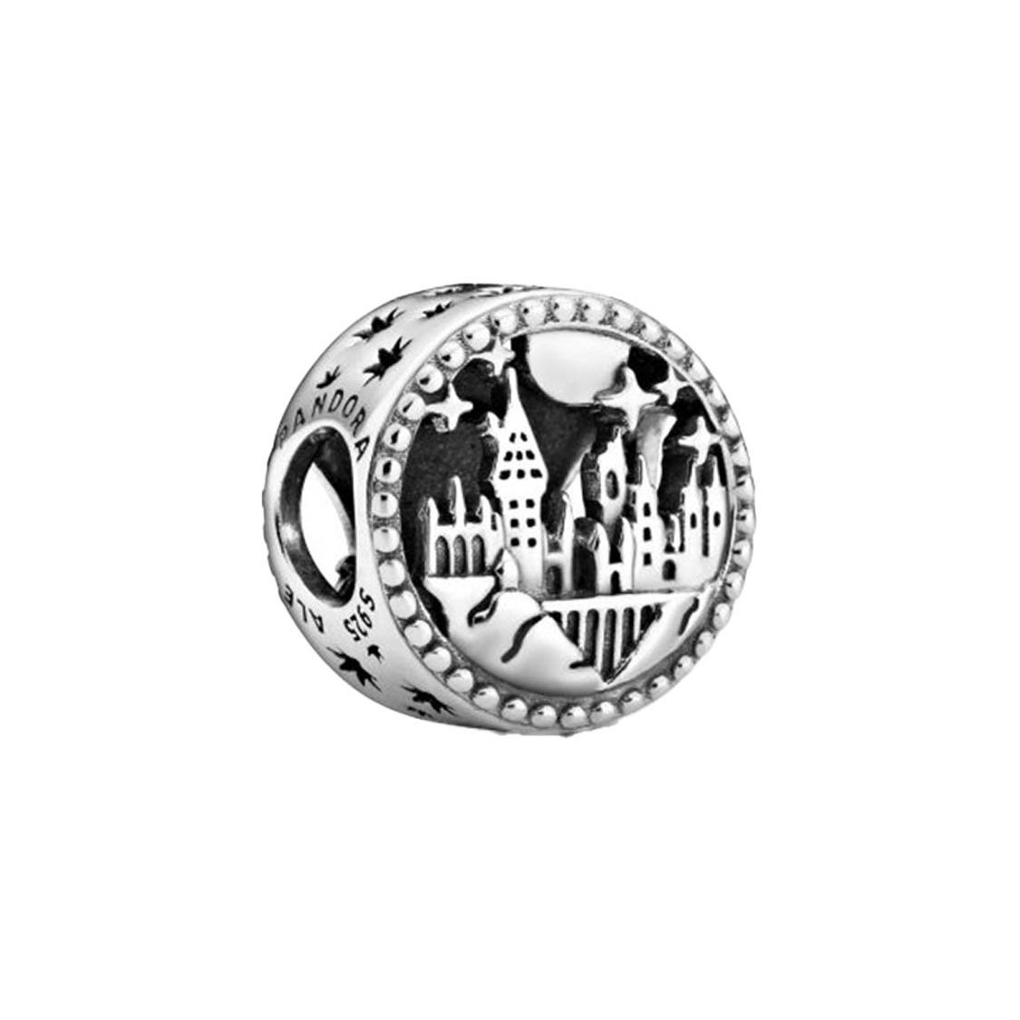 Pandora Harry Potter Series Hogwarts School Charm Unisex Charm Silver 798622C00 One Size