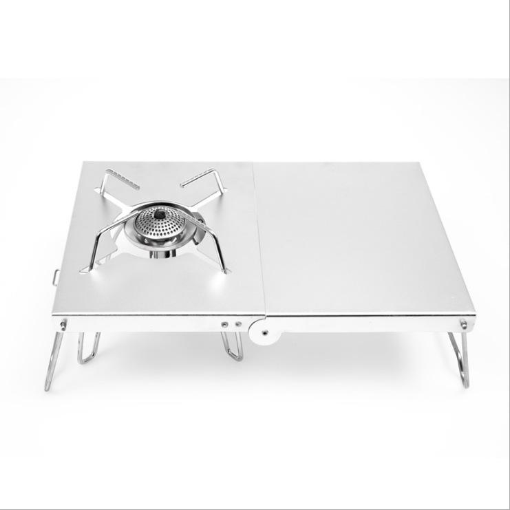 Compact Japanese-Style Folding Table with Heat Insulation - Aluminum Alloy Camping Stove Stand