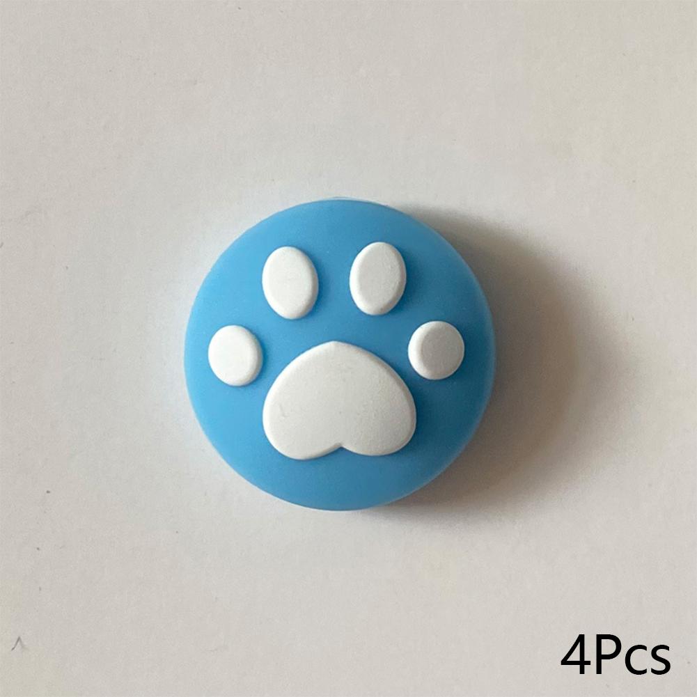 

4 шт./компл. резиновые мягкие аналоговые колпачки защитный чехол для кнопок для переключателя Nintend OLED Joycon ручка для большого пальца для переключателя NS C-4Pcs