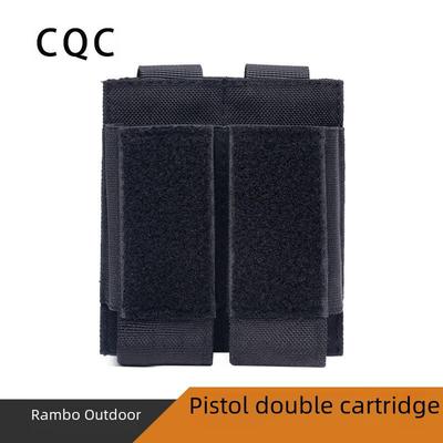 Taktikal 9mm Çift Şarjör Çantası MOLLE Sistemi ile - EDC Alet Kiti Aksesuarı