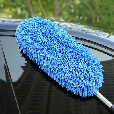 Car Special Mop Cleaning Mop Tweezers Soft Hair Retractable Water Long Handle Dust Removal Car Wash Brush Tools
