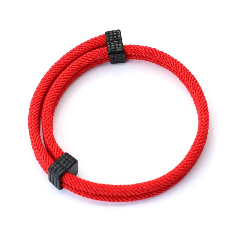 

Noter New Fashion Rope Bracelet Unisex 4mm Nylon Thread Adjustable Braclet Couple Braslet Outdoor Navigation Leisure Accessories красный