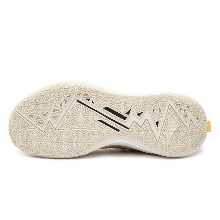 361 BIG3 5.0 Quick PRO Basketball Shoes Men's Low Top Feather White/Stamen Yellow 672441119-2