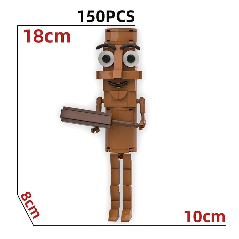 AI Brainrot Animals Bricks Tung Tung Sahur Figures Tralalero Tralala Building Blocks Brr Brr Patapim Toys For Boy Birthday Gifts