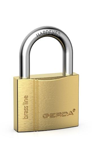 Set Of 3-Triples Brass Line Padlocks Kmz S30, Blis - Mp Klo 58382