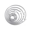 10pcs Gold Plated Stainless Steel Open Earrings Circle 15 20 25 70mm Earring Hook Base Ear Ring for DIY Jewelry Making Component