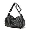 Women'S Shoulder Bag Ladies Large Capacity Denim Shoulder Crossbody Bag Leisure Commuting Handbag Star Tote Bag