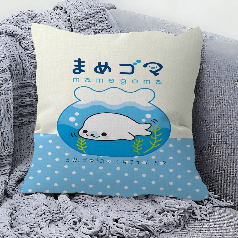 Kawaii Cartoon Mamegoma CUTE Personalized Pillow Cover Kids Bedroom Wild Party Decor Pillowcase kid Birthday shower Gift