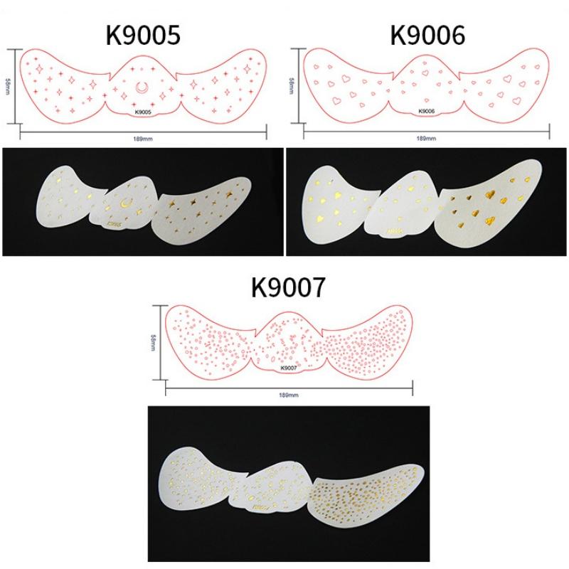 Vergoldete Sommersprossen Make-up Aufkleber Speziell geformt 2 Stück Tattoo Aufkleber Gesicht Aufkleber