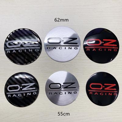 4 tk/partii 55 mm 62 mm auto stiiliga ratta keskkaane kleebis süsinikkiust rummu korgi kleebis OZ võidusõiduembleemi märk OZ M582 jaoks