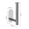 Stainless Steel Toilet Paper Holder – Wall Mount Punch Installation Roll Tissue Dispenser for Bathroom Kitchen and Washroom