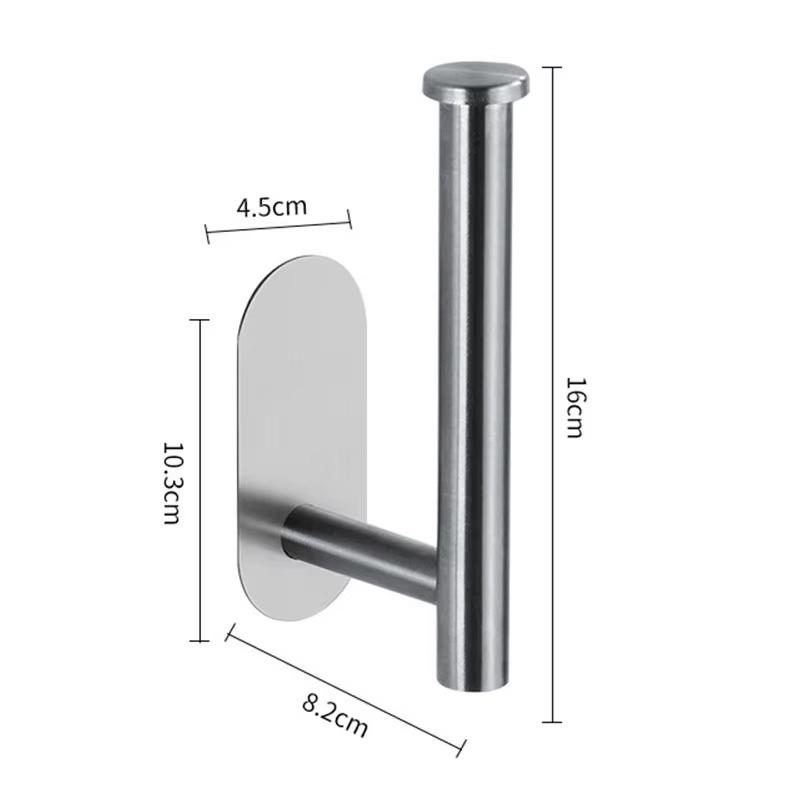 Stainless Steel Toilet Paper Holder – Wall Mount Punch Installation Roll Tissue Dispenser for Bathroom Kitchen and Washroom