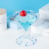 Colourful Dots Glass Hand Embellishment Gem Glass Champagne Wine Cocktail Glass Cup