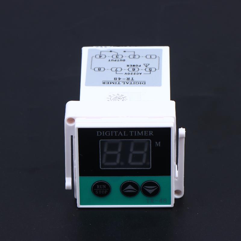 Digital Timer Relay Ac 220V Tr 48 Programmable Time Delay Switch For Industrial Control Equipment Oven Accessories